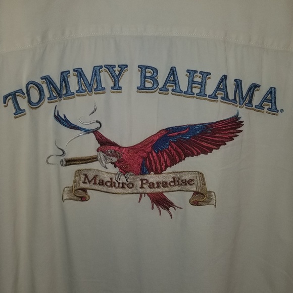 7 Medium Tommy Bahama Camp Shirts - Picture 5 of 8